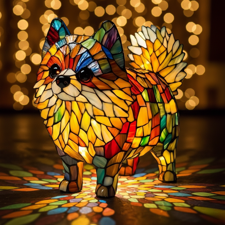 Pomeranian - Lampe Reflets Festifs