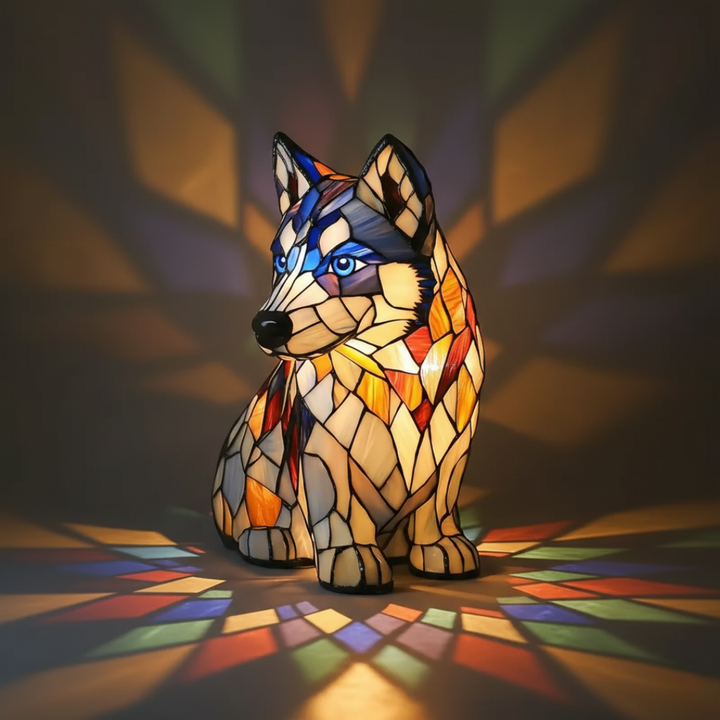 Husky Polaire - Lampe Splendeur Colorée