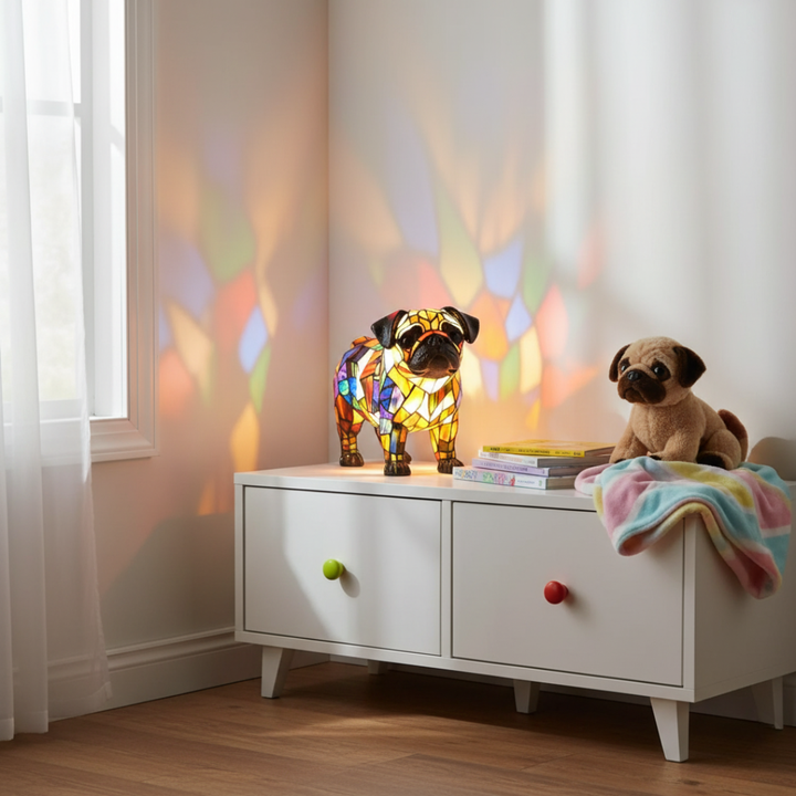 Pug - Lampe Reflets Mordorés