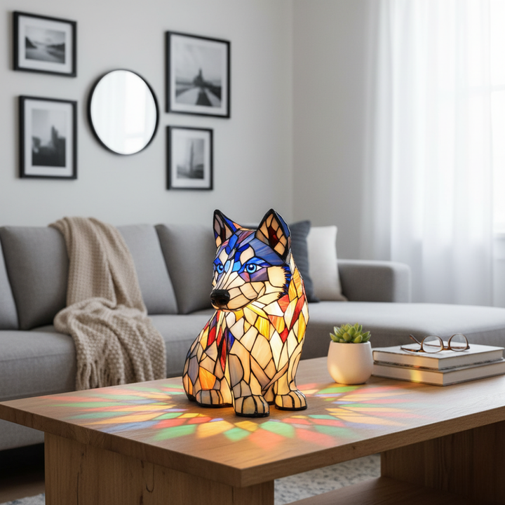 Husky Polaire - Lampe Splendeur Colorée