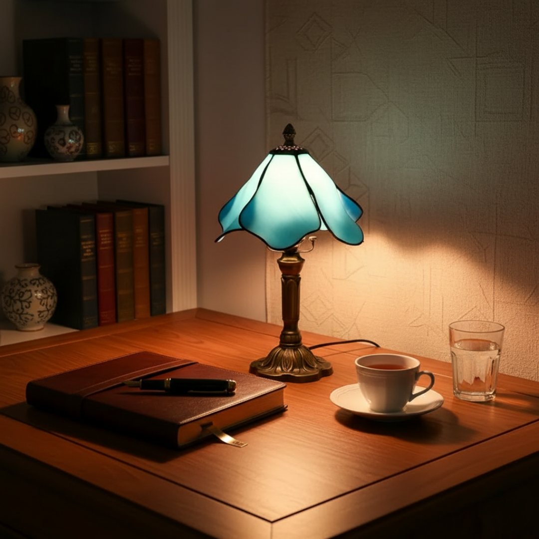 BLUERIS | LAMPE À ABAT-JOUR EN PÉTALES CLASSIQUE